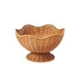 thumbnail image 2 of Rewenti Woven Rattan Bowl With Scalloped Edges Easter Egg Blue, 2 of 5