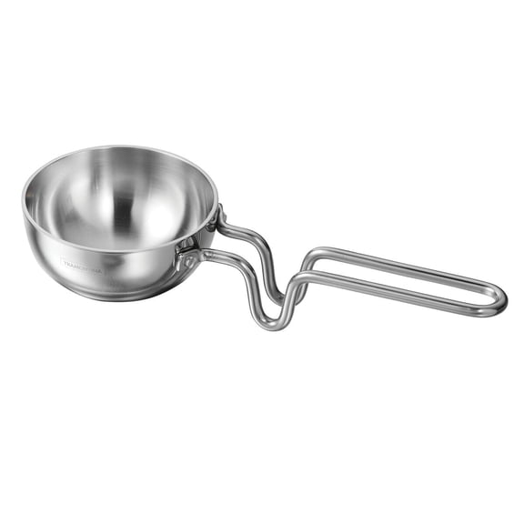 Tramontina Utsava 4-Inch Tri-Ply Clad Stainless Steel Tadka Pan with Long Handle
