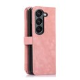 thumbnail image 3 of Allytech Wallet Case for Samsung Galaxy Z Fold5, Galaxy Z Fold5 Cover, Zipper Pocket Multiple Cards Holder Hand Wrist Strap Shockproof Phone Case for Galaxy Z Fod 5 - Pink, 3 of 9