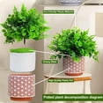 thumbnail image 6 of Artificial Potted Plants 3Pack Realistic Ferns Plants Plastic Rosemary Plants Potted in Pot Fake Small Eucalyptus Greenery for Office Desk Kitchen Bedroom Bathroom Outdoor Indoor Home Decor, 6 of 8