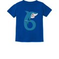 thumbnail image 1 of Tstars Boys Unisex 6th Birthday Gift Shark Shirt Birthday Gift for 6 Year Old Birthday Gift for Boys Gift for Six Years Old Birthday Party B Day Toddler Kids T-Shirt, 1 of 6