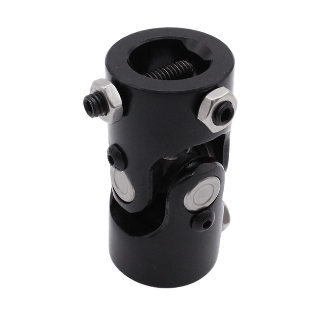 koolsoo 1" x 1" Double Steering Shaft Coupler Black Easily Install Replacement