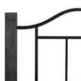 thumbnail image 4 of Hillsdale Furniture Dumont Brushed Charcoal Wood Posts and Scrolled Black Metal Twin Bed, 4 of 11