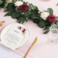 thumbnail image 3 of Ponatia 6ft Burgundy Roses Artificial Flowers Garland Eucalyptus Flowers, Wedding Table Wreath, 3 of 5