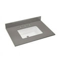 thumbnail image 3 of Altair 31 in. Composite Stone Vanity Top In Concrete Grey with White  Sink, 3 of 7
