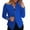 Blue, variant on Women Blazer Women's Autumn Solid Color Zippered Cuffs Button Suit Jacket Suits for Women Chaquetas De Mujer Elegantes (Blue,XL)