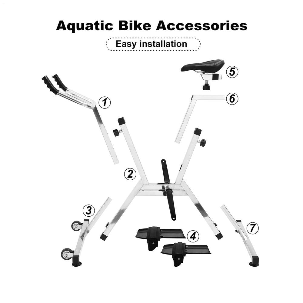 Commercial-Grade Underwater Exercise Bike – Stainless Steel Aquatic Cycle for Fitness Centers and Luxury Resorts