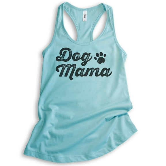 Dog Mama Tank Top, Ladies Racerback Tank Top, Dog Mom, Dog Lover Tank, Cancun, Medium
