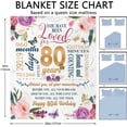 thumbnail image 4 of 80th Birthday Gifts Women Blanket 50*60, Happy 80th Birthday Gift Ideas, 80th Birthday Decorations, Gifts for Women Turning 80, Gifts for 80-Year-Old, Best Birthday Present 1944 Throw Blanket, 4 of 6