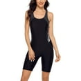 thumbnail image 1 of Women's Boyleg One Piece Swimsuit Racerback Athletic Bathing Suit, 1 of 7