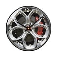 thumbnail image 3 of Reloj de pared redondo con mecanismo en forma de rueda, fácil de leer, ideal como regalo o A, 3 of 9