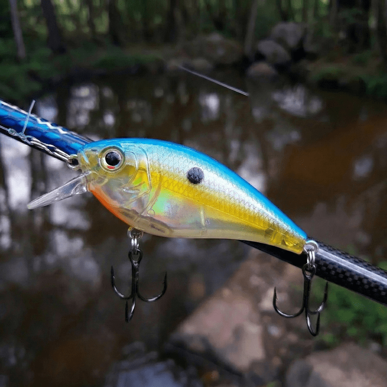 Ozark Trail Square Bill Crankbait, Shallow Water Lure with Rattle