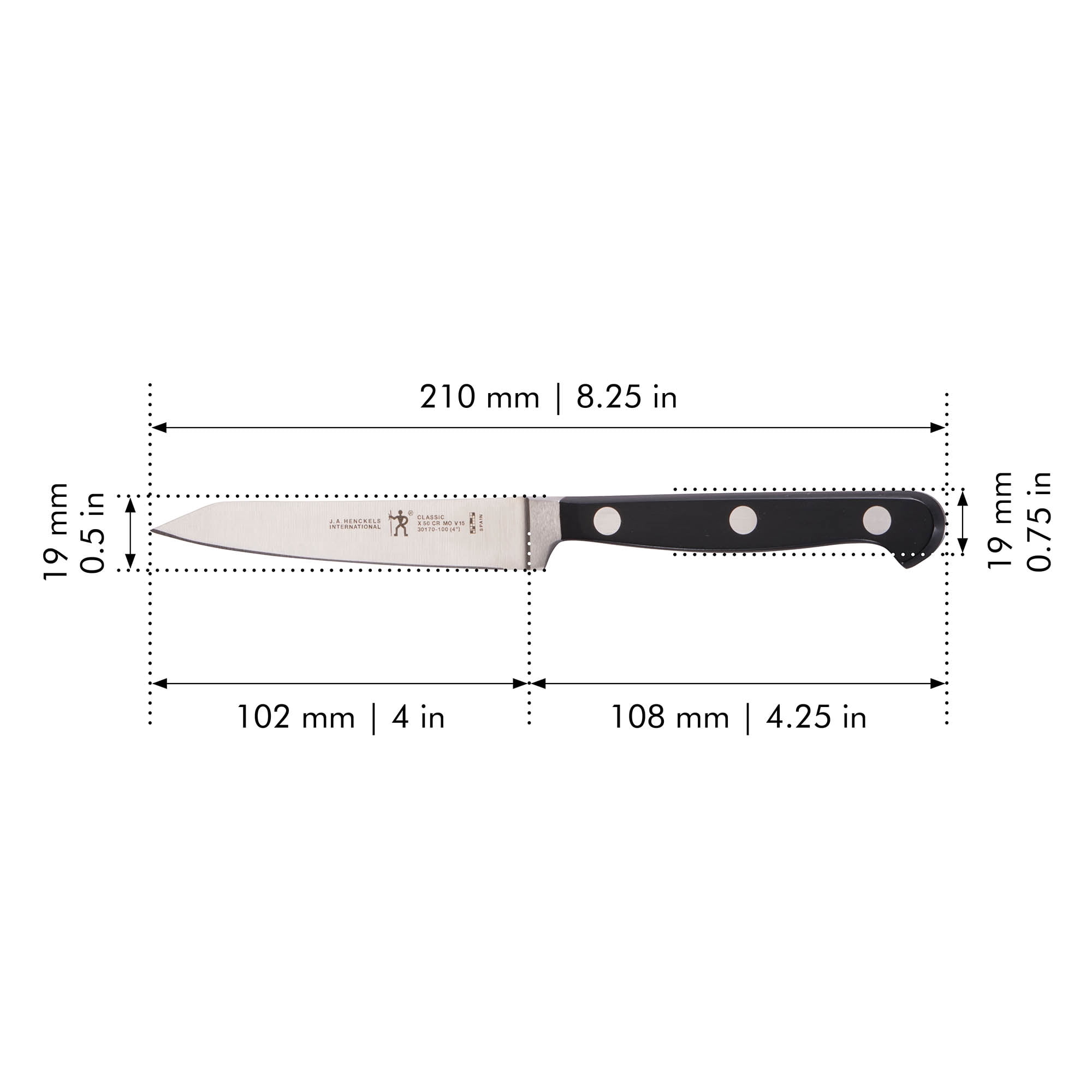 J.A. Henckels International CLASSIC Christopher Kimball 4-inch Paring Knife