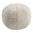 thumbnail image 1 of TOV Furniture Boba 9x9" Transitional Boucle Polyester Fabric Pillow in Beige, 1 of 3