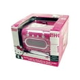 Hello Kitty AM/FM Stereo Alarm Clock Radio with Top Loading CD Player