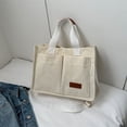thumbnail image 1 of Bolso de mano para mujer, de gran capacidad, de lona, moderno, tipo mensajero, informal, portátil, para ir al trabajo, 1 of 6
