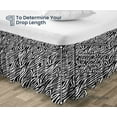 thumbnail image 5 of SGI Bedding 9 Inch Wrap Around Bed Skirt | Microfiber Bed Skirt | Fade Resistant, Wrinkle Free, Anti-static, Decorative, Extra Storage Space, Clutter-Free | Full, Zebra Print, 5 of 8