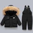 thumbnail image 2 of Mercatoo Toddler Baby Boys Girls Snowsuit 2 Piece Outfits Bib Sno𝐰 Pants and Ski Jacket Winter Windproof Outdoor Baby Newborns, 2 of 9
