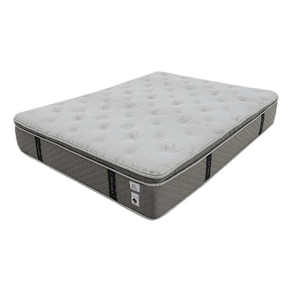 Benjara Moh 13" Pocket Coil California King Mattress- Soft Bamboo Cotton Top