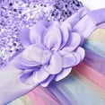 thumbnail image 6 of HAWEE Flower Girls Sequin Dress Rainbow Tutu Birthday Party Princess Dress Pageant Gown for Age 3-10 Years Old, 6 of 9