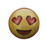 Rolling Festive Emoji Mask - Heart Eyes
