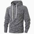 thumbnail image 2 of Atogsazn Hoodies for Men Casual Pullover Sweatshirts Long Sleeve Sweater Fall Clothes Tops Outerwear with Pocket 04-Dark Gray S Fashion, 2 of 9