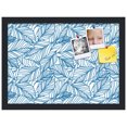 thumbnail image 2 of PinPix 18x13 Custom Cork Bulletin Board White Navy Poster Board Has a Fabric Style Canvas Finish, Framed in White Navy, by ArtToFrames (PinPix-1878), 2 of 5