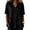 *Black, variant on VBVC Women's Collared V-Neck Tunic Blouse, Ladies' Asymmetrical Button Ruffle Hem Shirt,Summer Short Sleeve Top For Women,Army Green,S-2XL