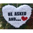 thumbnail image 4 of He Asked and She Said Yes Heart Pinata Wedding Heart Pinata Bridal Shower Party Decoration, 4 of 5