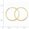 thumbnail image 2 of Beautiful 14k 1.25mm Endless Hoop Earring, 2 of 2