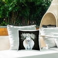 thumbnail image 3 of Stupell Industries White Cow with Flower Garland Outdoor Printed Pillow, design by Hollihocks Art, 3 of 6