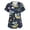 Navy, variant on Kixjoy Scrubs for Women Plus Size Short Sleeve V Neck Scrubs Animal Printed Stretchy Casual Top Medical Lightweight Blouses for Women with Pockets, Navy S