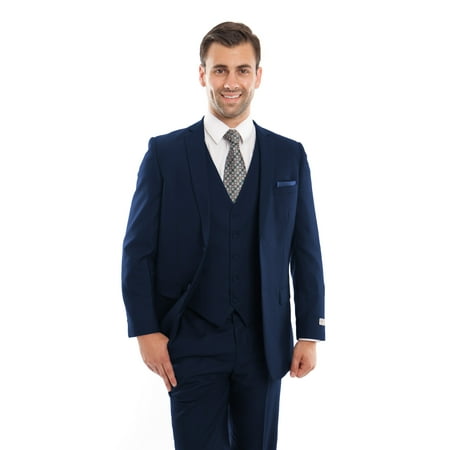 Mens Two Button Ultra Slim Fit Tone On Tone Notch Lapel