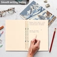 thumbnail image 4 of FORMRS 1-Subject Spiral Notebook 8" x 5" College Ruled 60 Refillable Sheet A5 Hard Cover, 2 Pack, Blue Snowy Mountain, 4 of 7