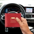 thumbnail image 7 of Car Registration and Insurance Card Holders, Premium Wallets for Essential Car Documents with 2 Clear Pockets and Strong Velcro Closure for All Types of Vehicles (1 Black and 1 Red, 2 PACK), 7 of 7