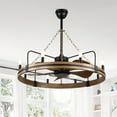 thumbnail image 2 of Bella Depot 36" Rustic Wood Ceiling Fan with Light and Remote Control 6-Speed Reversible Motor, 2 of 14