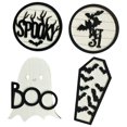 thumbnail image 1 of 4pcs Ghost Decors Standing Tray Sign Decor Halloween Party Favors  B, 1 of 6