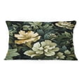 thumbnail image 2 of Designart "Floral Secrecy In Victorian Style I" Camouflage Printed Throw Pillow, 2 of 5