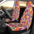 thumbnail image 2 of Honeii Maple Leaves Print Car Seat Covers 2 Pieces, Full Set Universal Seat Covers for Cars, Waterproof Auto Seat Protectors, 2 of 7