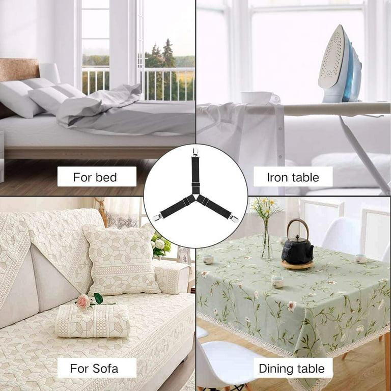 Bed Sheet Straps Triangle Bed Sheet Holders Fitted Sheet Clips Adjustable Sheet  Suspenders Mattress Fasteners Gripper Corner Clips For Bed Mattress Cover  Fitted Bed Sheets Sofa Cushion - Temu