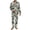 Camouflage Print, variant on Christmas Candy Cane Holly Spots Black Men Pajamas Set Long Sleeve Pjs, 2 Piece Notch Collar Button Down Tops Soft Elastic Waistband Bottoms with Pockets, Comfortable Sleepwear, 4XL