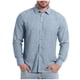 thumbnail image 2 of Ceisia Men's Oversize Flax Long-Sleeve Button-Down Shirt for Spring/Summer Casual & Smart Wear Gift, 2 of 6