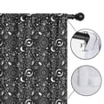 thumbnail image 4 of Blackout Kids Curtains,Black White Moon Plant Pattern Childrens Insulated Curtains Set Of 2,Bedroom Essentials,Toddler Room Decor 52x84in(132x213cm), 4 of 5