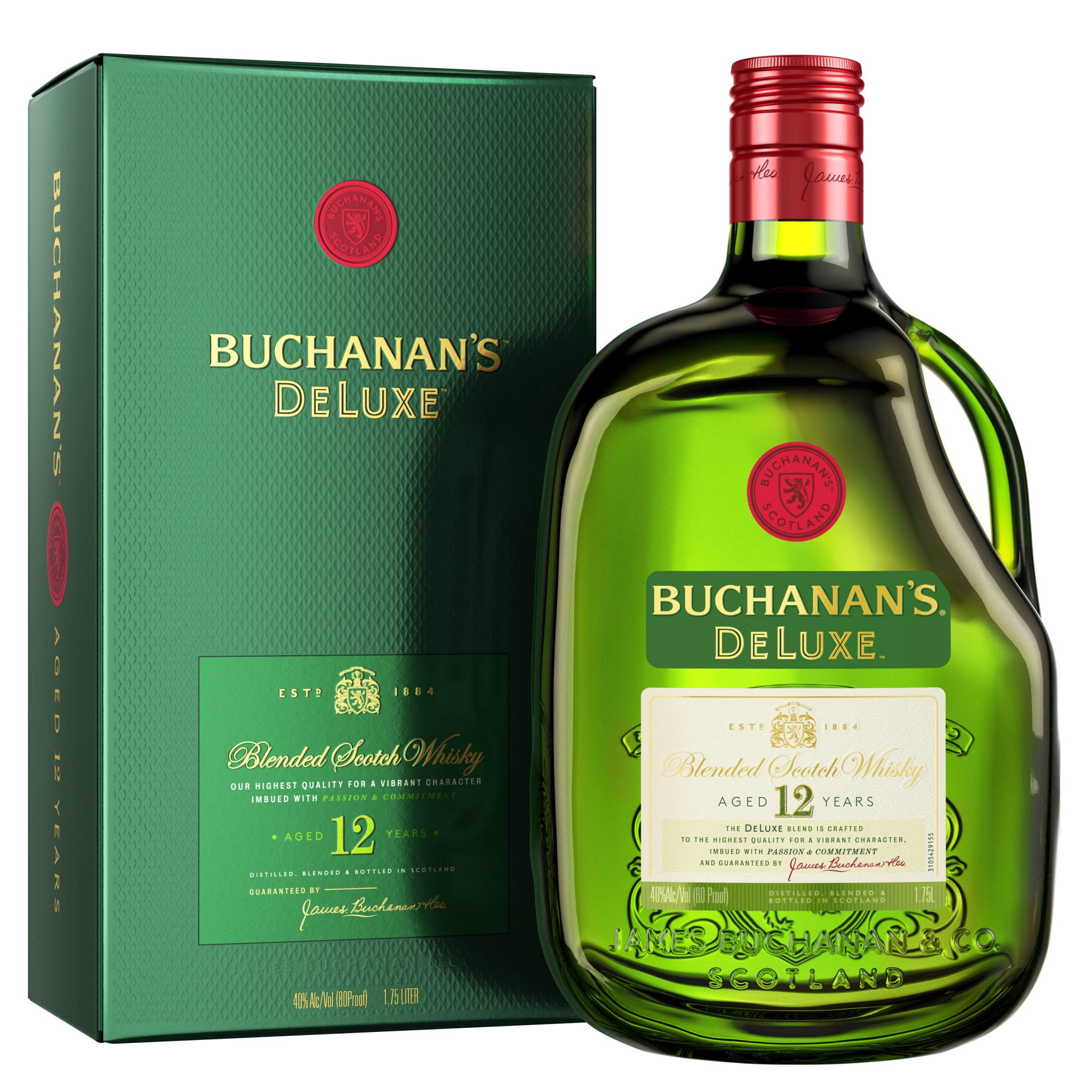 Buchanan's DeLuxe Aged 12 Years Blended Scotch Whisky, 1.75 L, 40% ABV