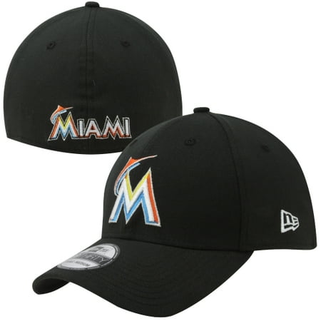 UPC 884990908337 product image for Miami Marlins New Era MLB Team Classic Alternate 39THIRTY Flex Hat - Black - M/L | upcitemdb.com
