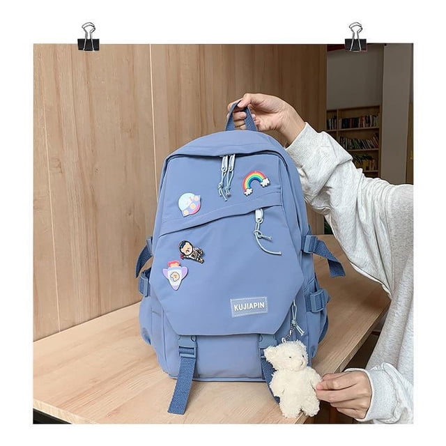 Mochila linda sin colgante para estudiantes de secundaria, de otoño e invierno, estilo Harajuku, para campus japonés