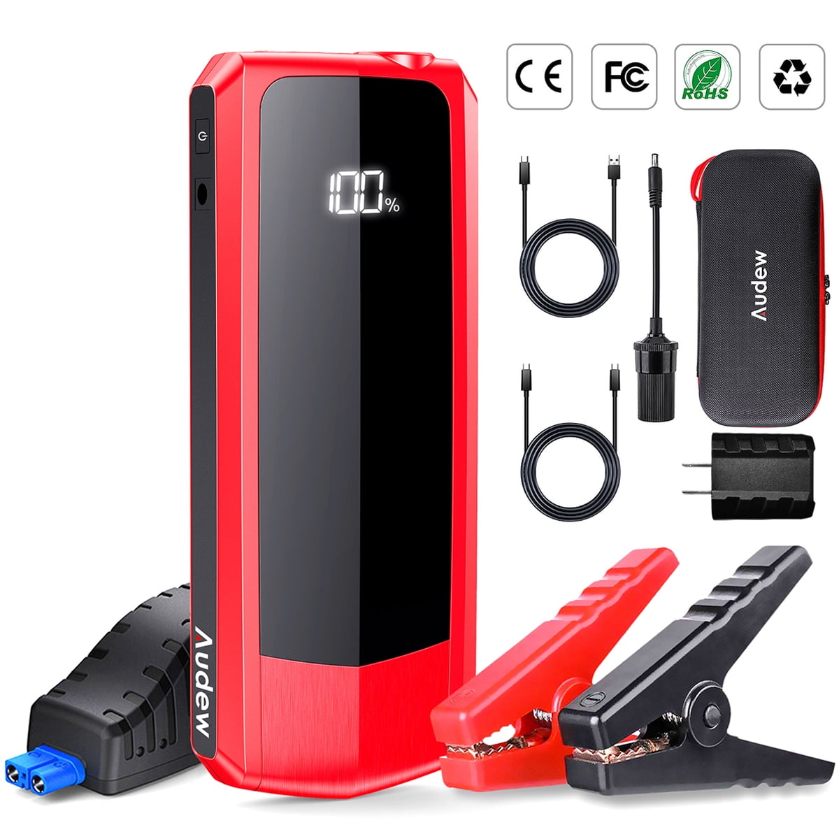 Andeman 2000A Peak 20000mAh Car Jump Starter for All Gas Engines or Up