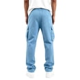 thumbnail image 7 of Jovrlynd Mens Cargo Sweatpants Drawstring Elastic Waist Baggy Pants with Pockets Plus Size Casual Fleece Loose Joggers, S-3XL, 7 of 7