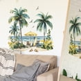 thumbnail image 4 of SDNall Wall Decorations for Living Room, Home Decorations for Living Room, Summer Beach Tree Study Living Room Porch Home Beautification Wall Stickers Set, Wall Stickers for Living Room, 4 of 9