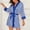 Blue, variant on Women's Striped Satin Robe Kimono Style Soft Belted Silky Bathrobe Bridesmaid Bride Party Sleepwear for Home Lounge, Pink